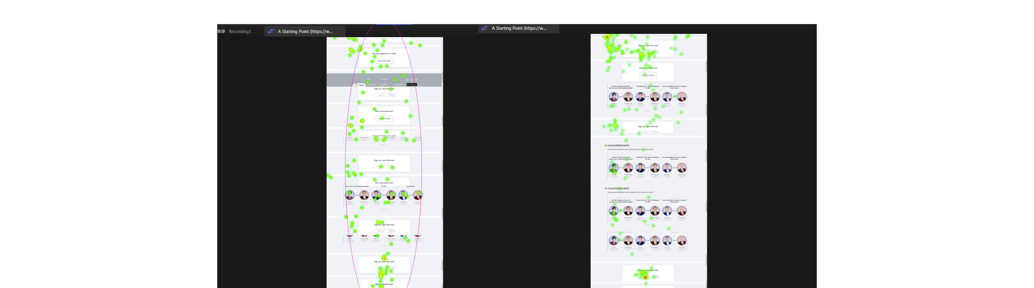 Eye Movement Heat Map