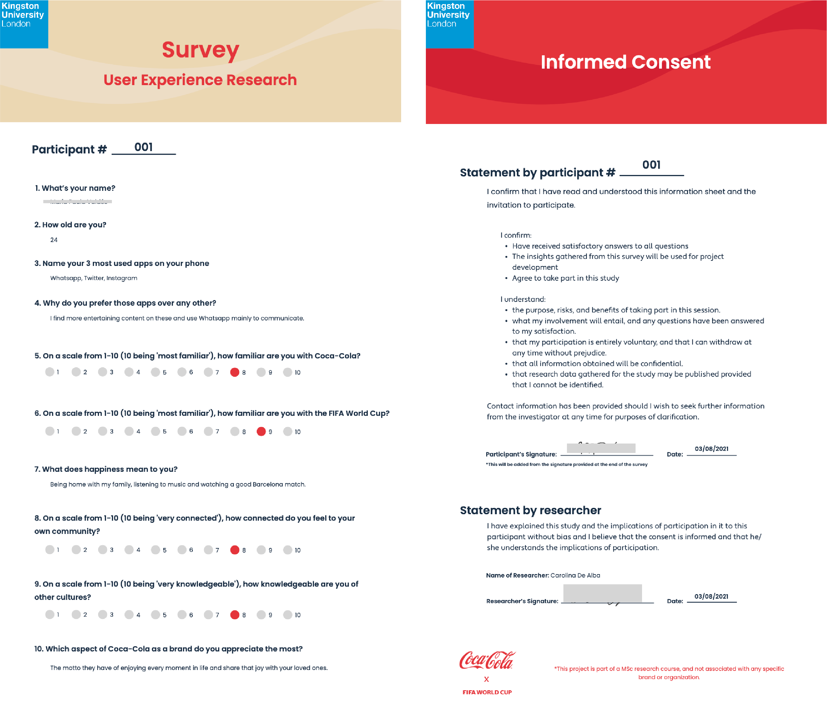 Participant Forms